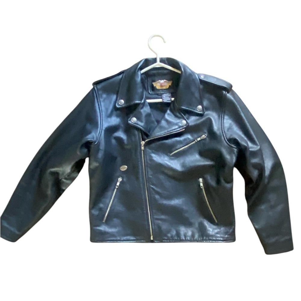Harley Davidson Child’s Classic Black Leather Jacket XL